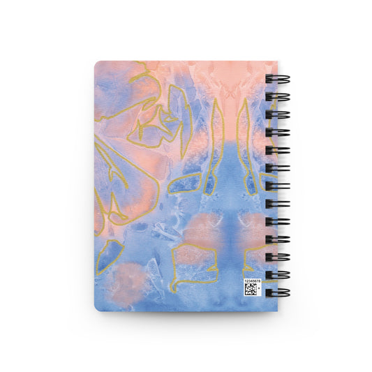 Blue and Orange Spiral Bound Journal