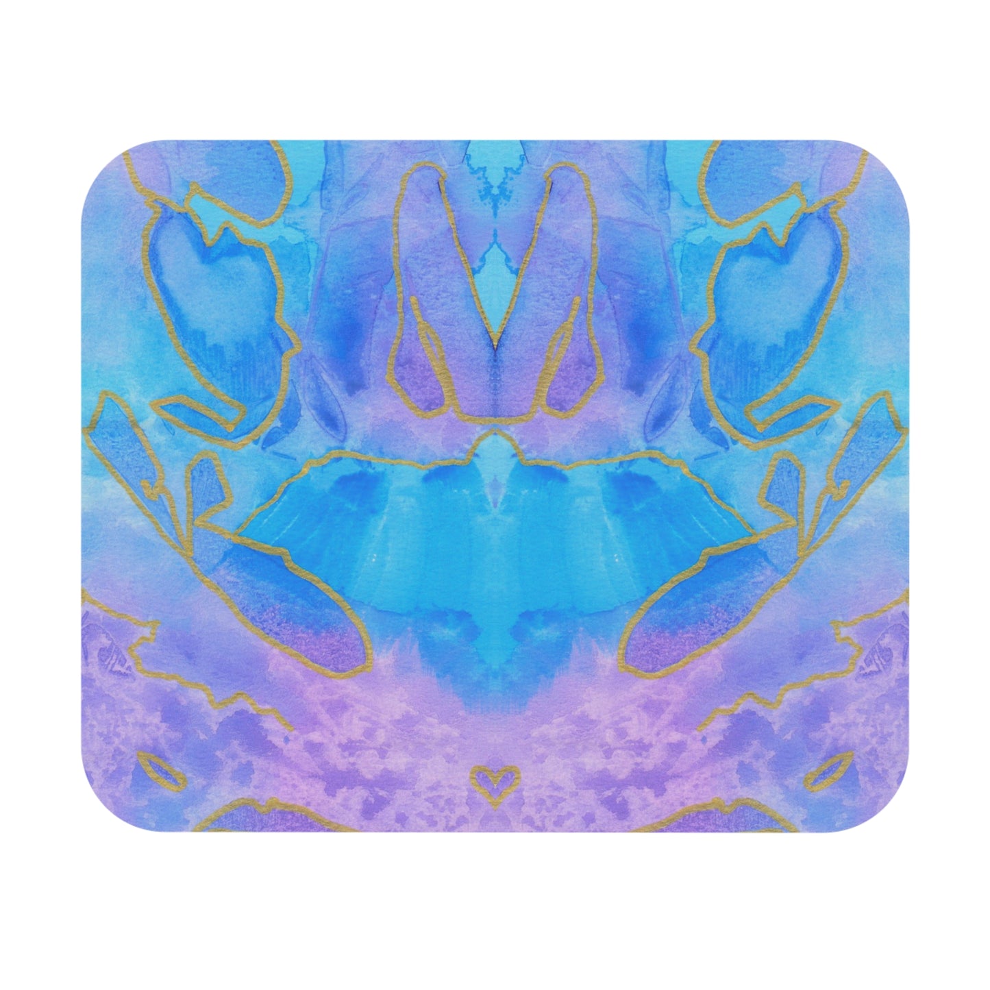Blue and Purple Mouse Pad