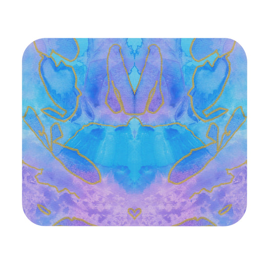 Blue and Purple Mouse Pad
