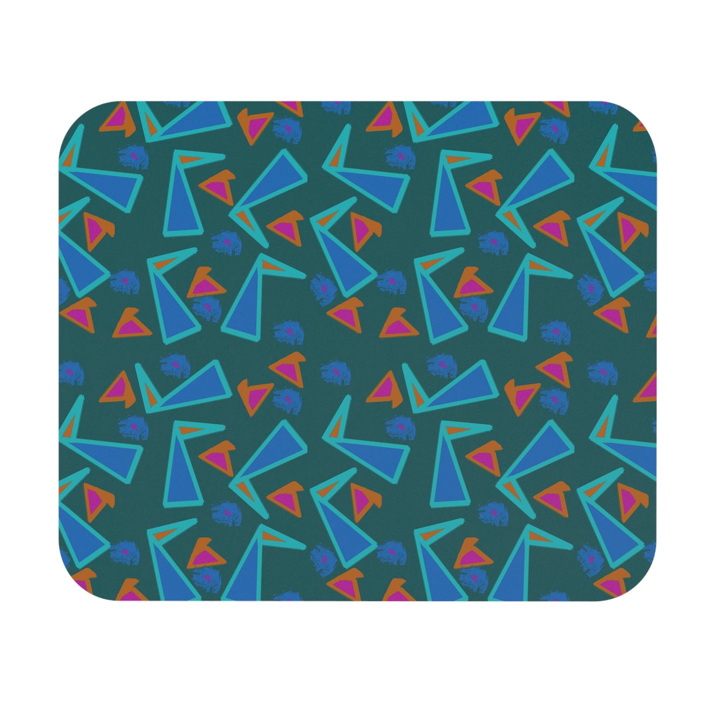 Geometric Birdies Mouse Pad