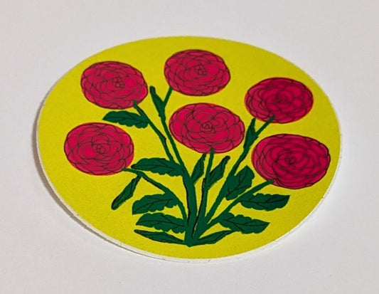 Yellow Flower Sticker