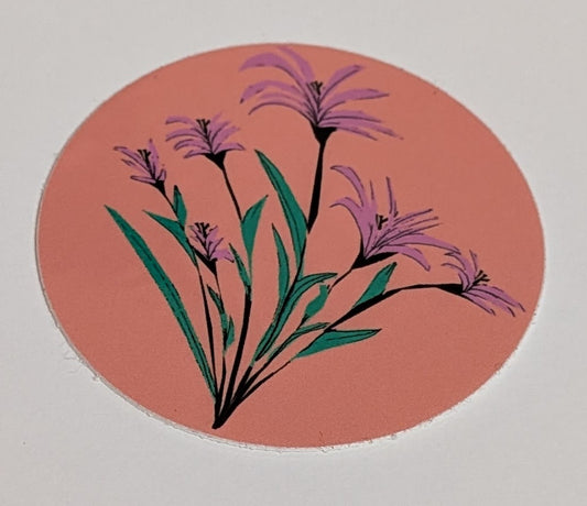 Pink Flower Sticker