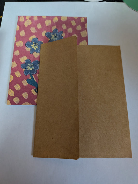 Blue Flowers Greeting Card
