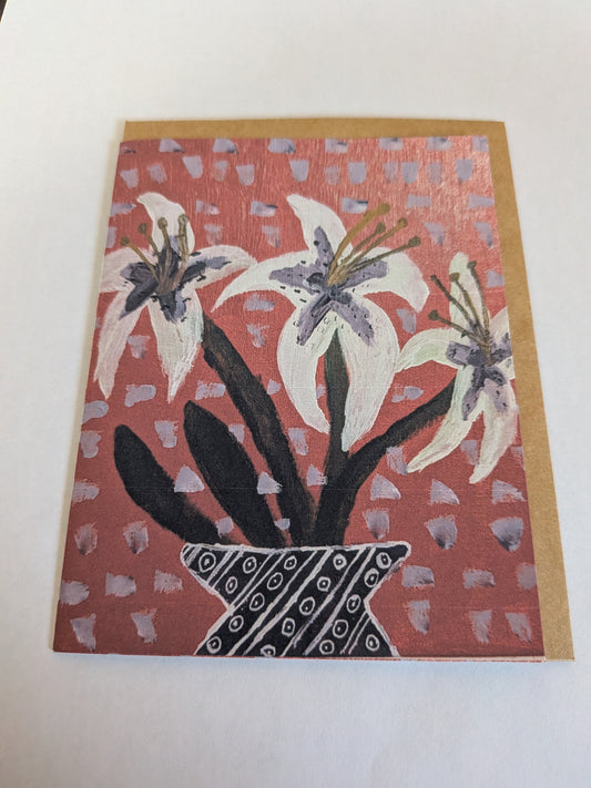 Lilies Greeting Card